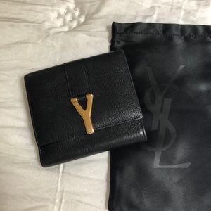 Yves Saint Laurent YSL Chyc black wallet vintage